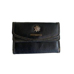 Daniel Ray Black Folded Wallet Snap Closure